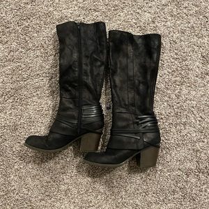 Fergalicious black high boots